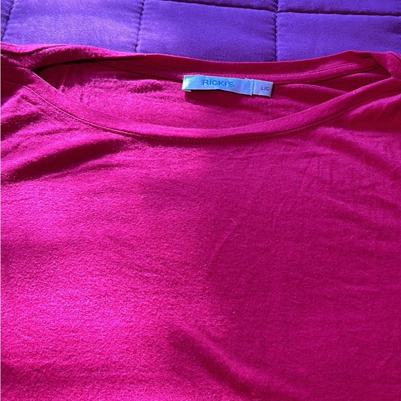 Lot of 2 ladies plain long sleeve Tops -size large - Picture 6 of 9